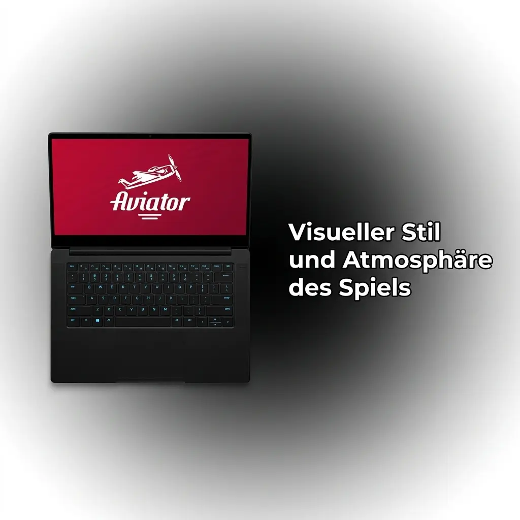 Aviator-Spiel futuristisches Design mit Dunkelblau und Rot, aufsteigendes Flugzeug und wachsender Multiplikator