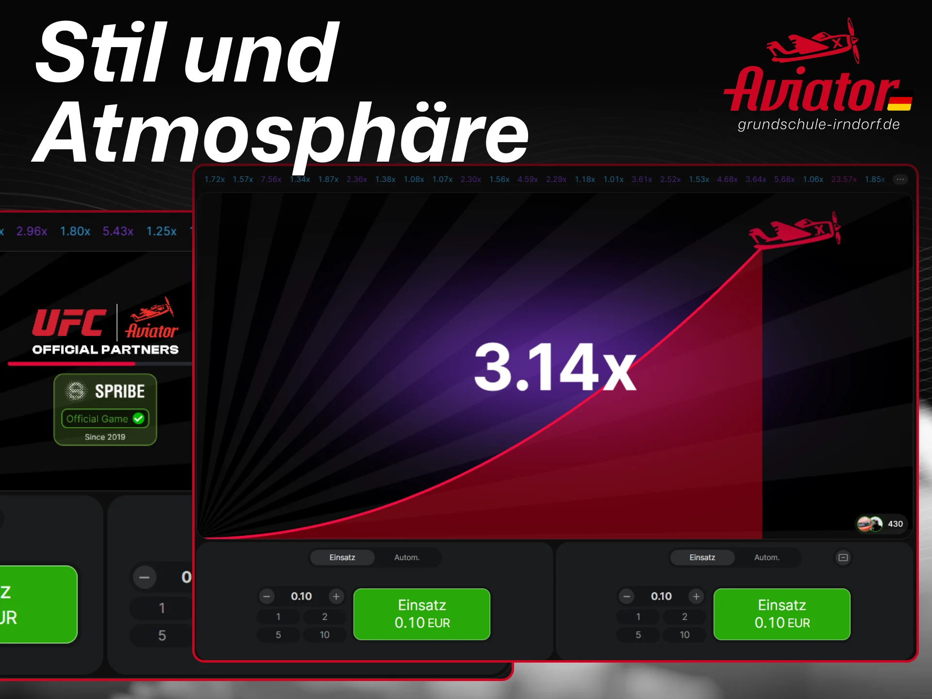Entdecken Sie den visuellen Stil und das atmosphärische Thema des Aviator-Spiels.